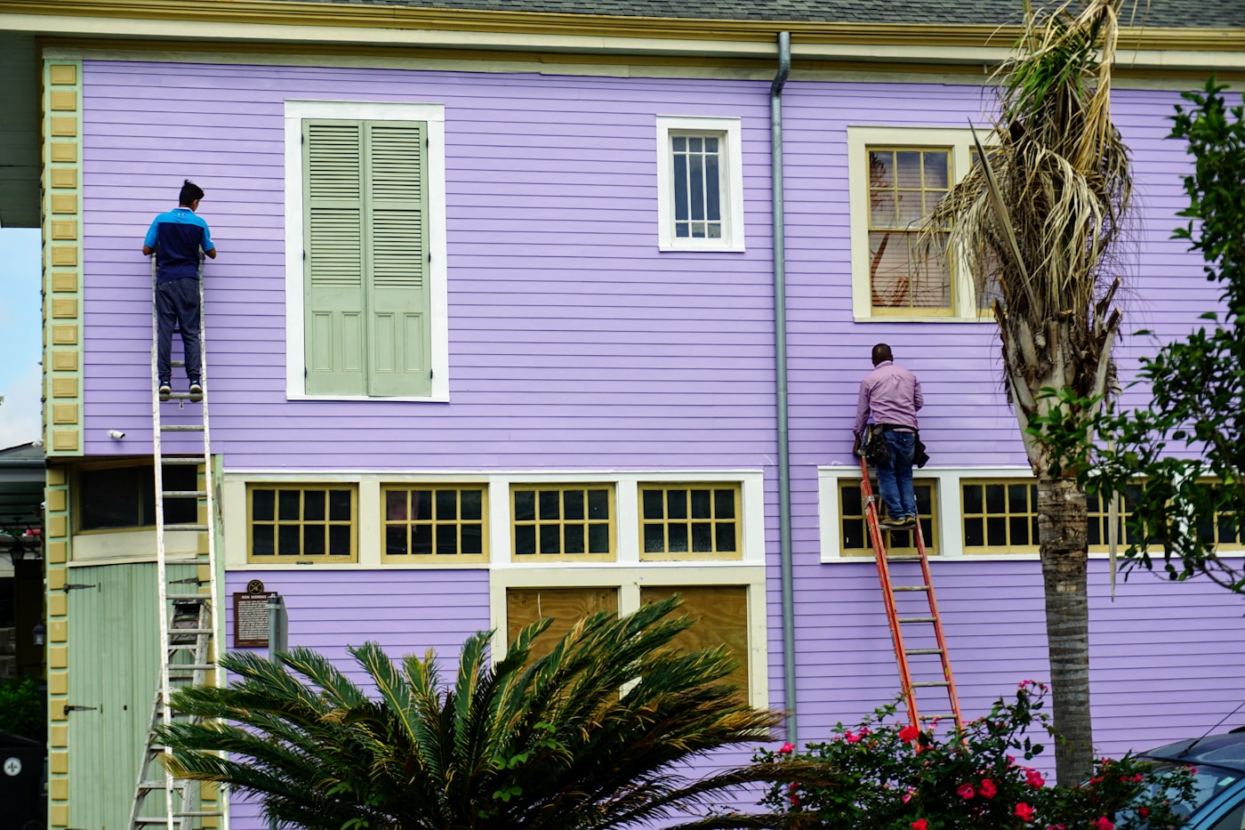 Legacy 99 Builders crew working on a building exterior