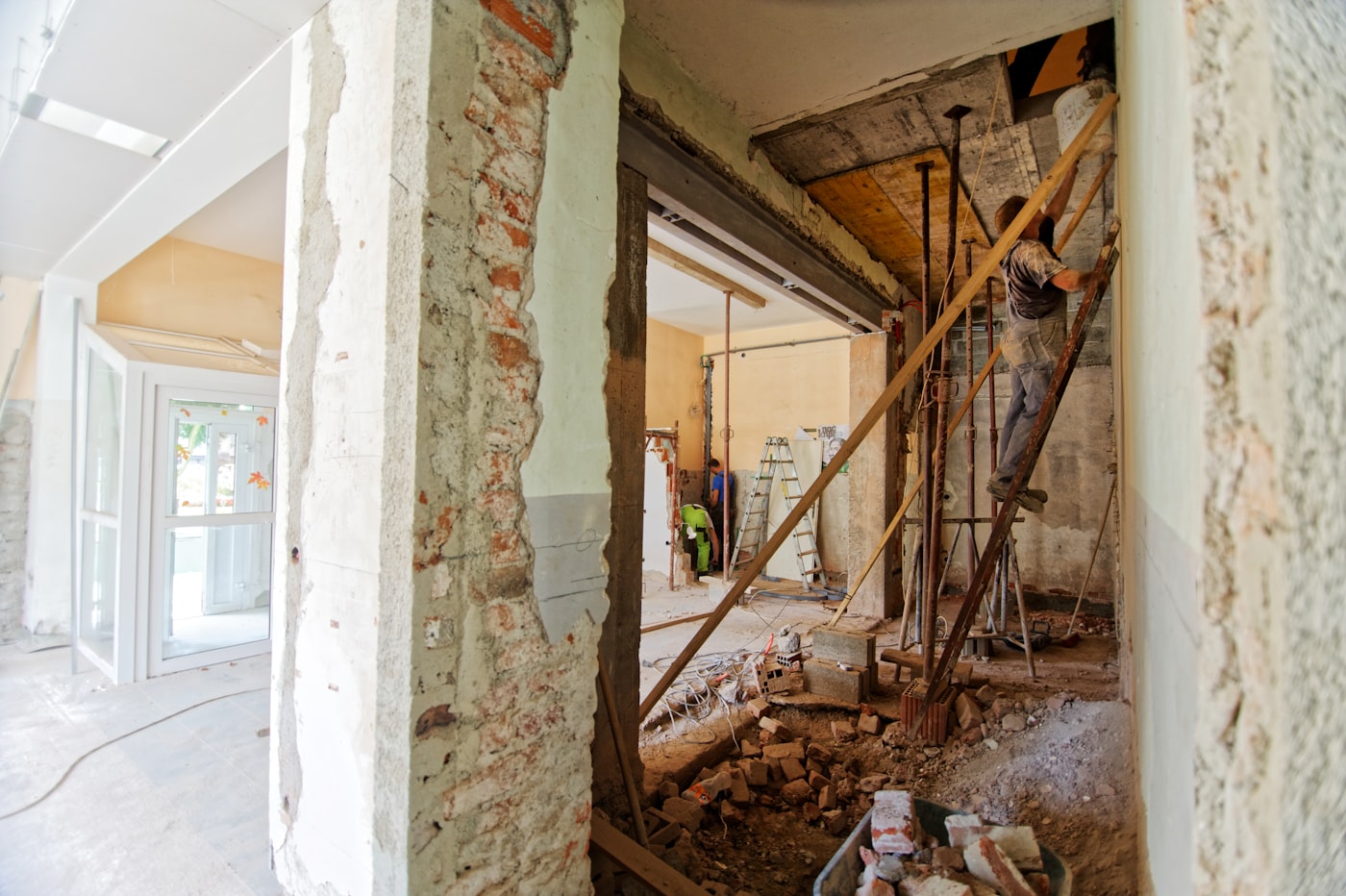 Interior renovation in progress
